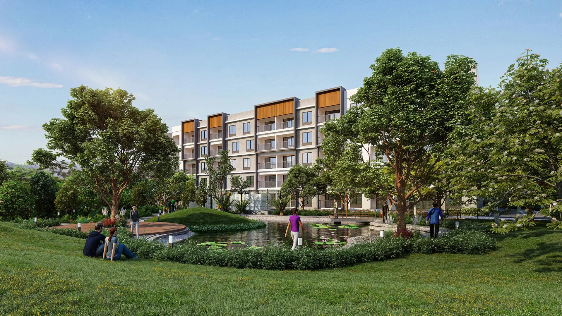 The modern facade of The Pinnacle Residences